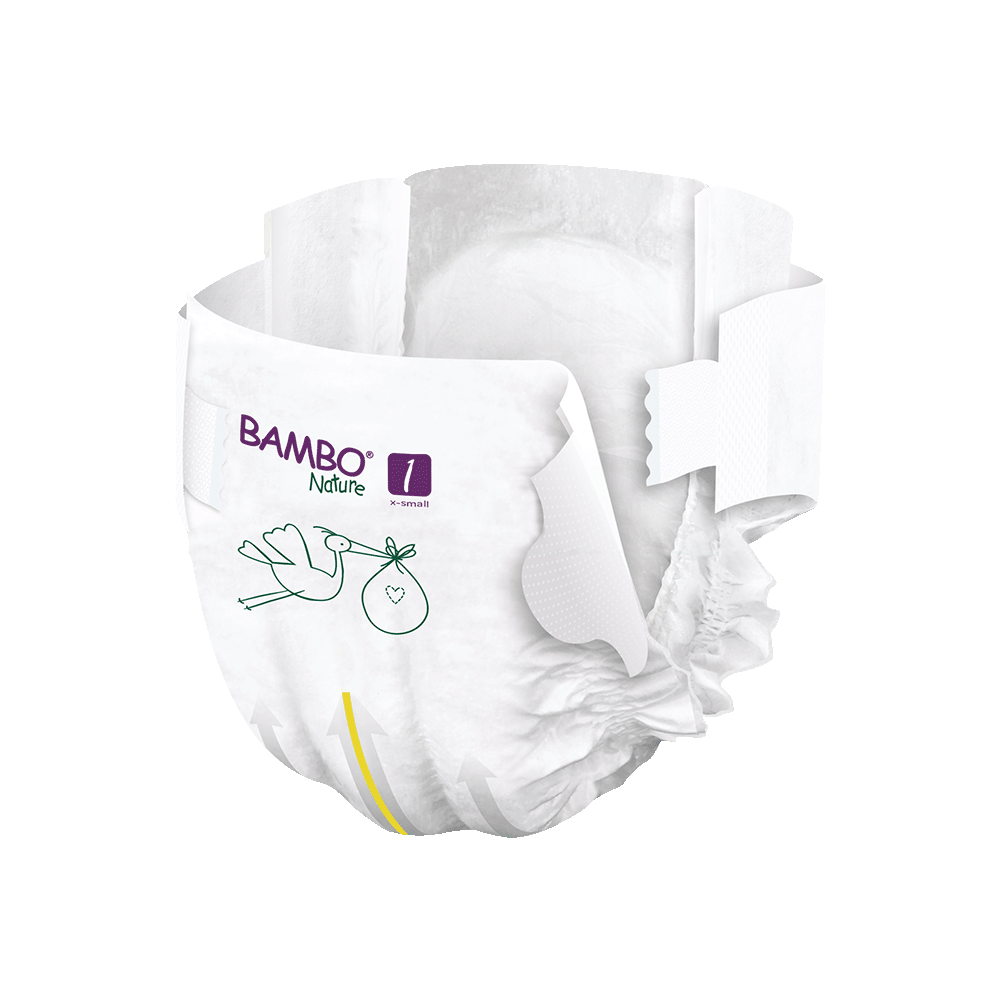 Bambo Nature velikost 1 (2-4 kg), 22 kom