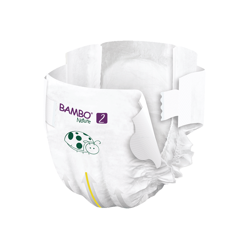 Bambo Nature velikost 2 (3-6 kg), 30 kom