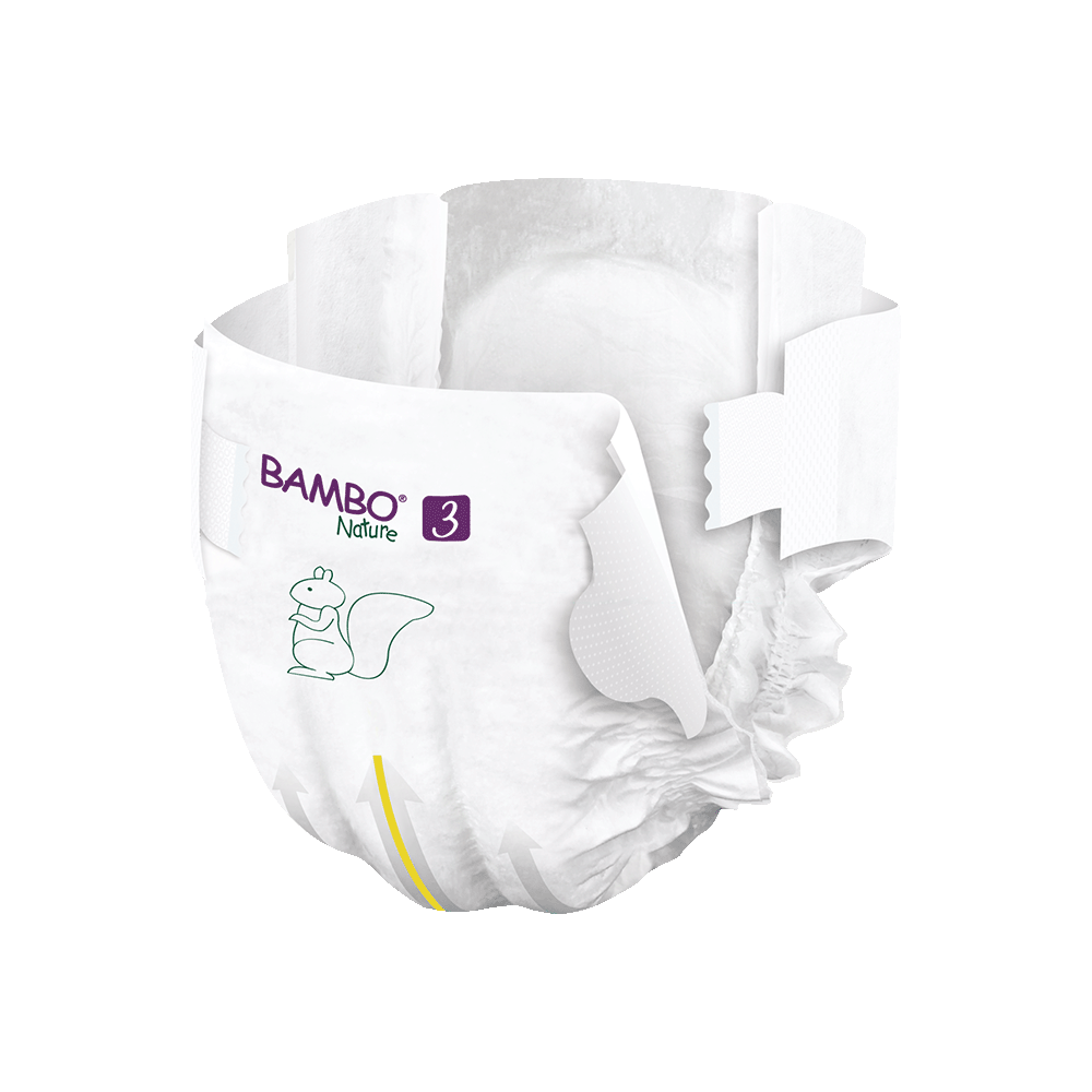 Bambo Nature velikost 3 (4-8 kg), 52 kom
