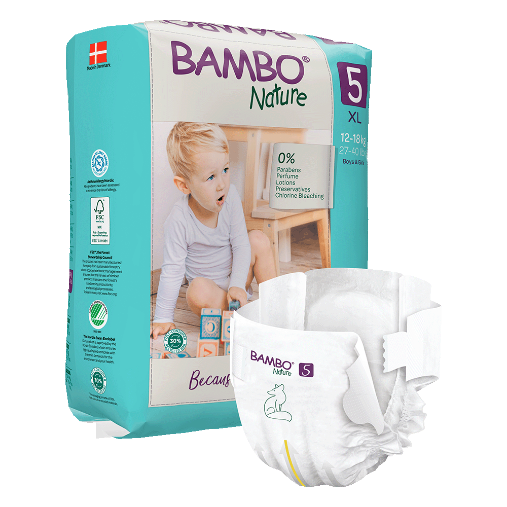 Bambo Nature velikost 5 (12-18 kg), 22 kom
