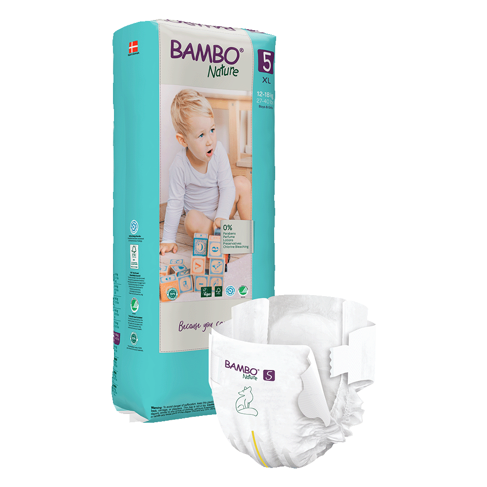 Bambo Nature velikost 5 (12-18 kg), 44 kom