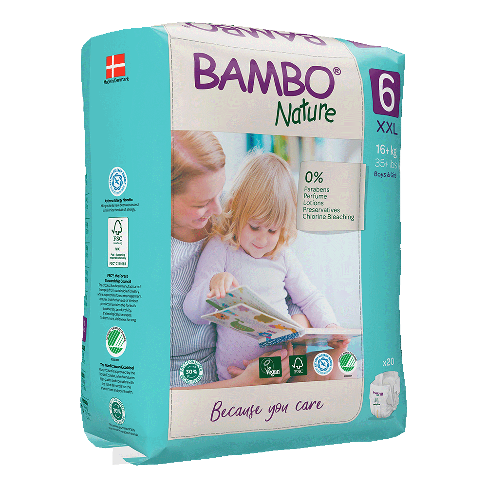 Bambo Nature velikost 6 (16+ kg), 20 kom