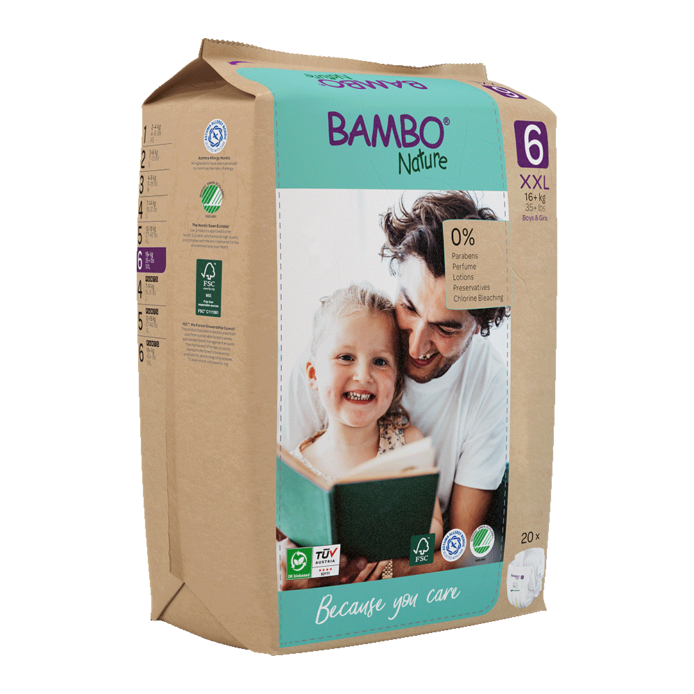 Bambo Nature velikost 6 (16+ kg), 20 kom