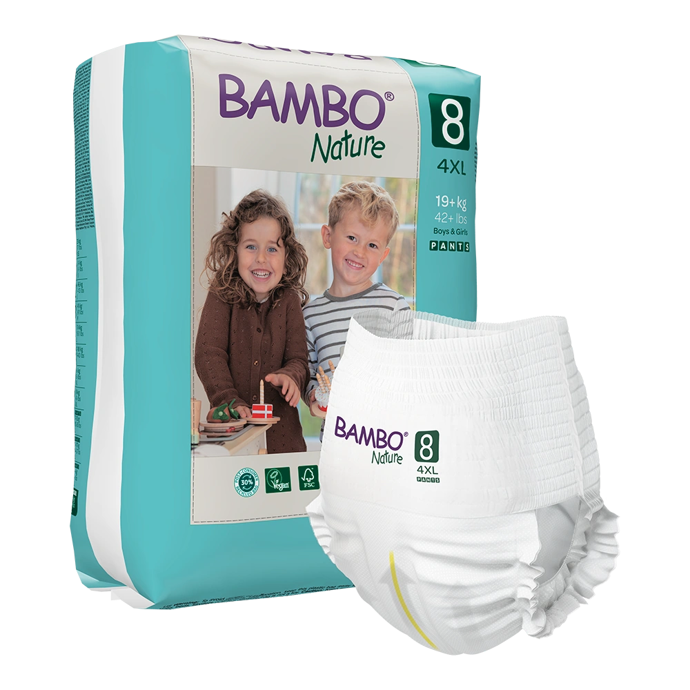 Bambo Nature hlačne pleničke velikost 8 (19+ kg), 16 kom