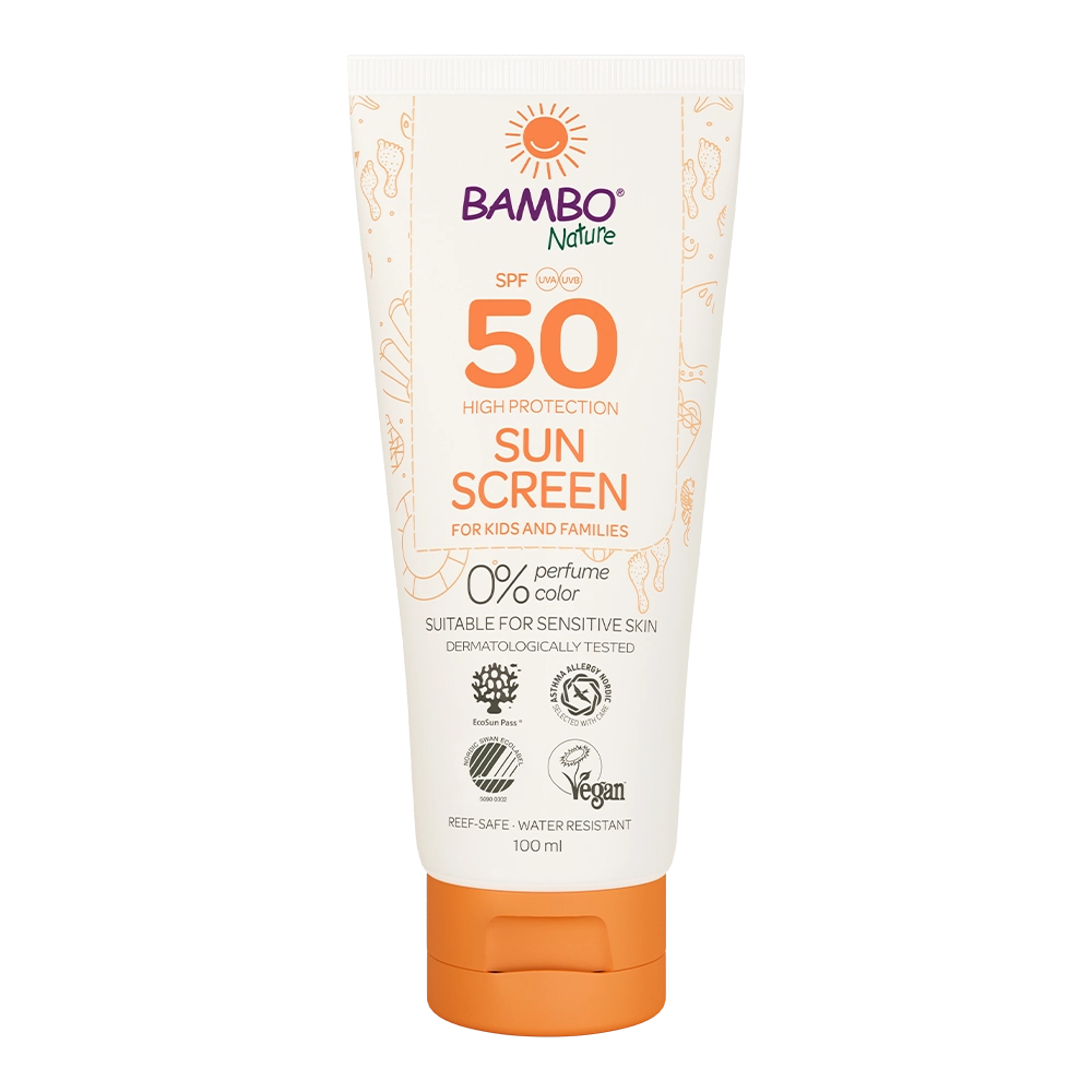 Krema za zaščito pred soncem Bambo Nature, zaščitni faktor 50, 100ml