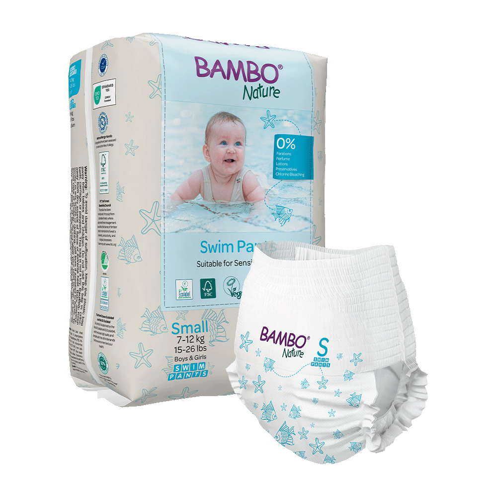 Bambo Nature plavalne hlačke velikost S (7-12 kg), 12 kom