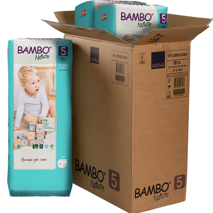 Družinski paket Bambo Nature velikost 5 (12-18 kg), 132 kom