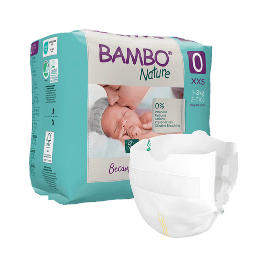 Bambo Nature velikost 0 (1-3 kg), 24 kom