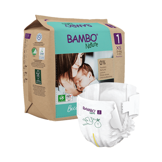 Bambo Nature velikost 1 (2-4 kg), 22 kom