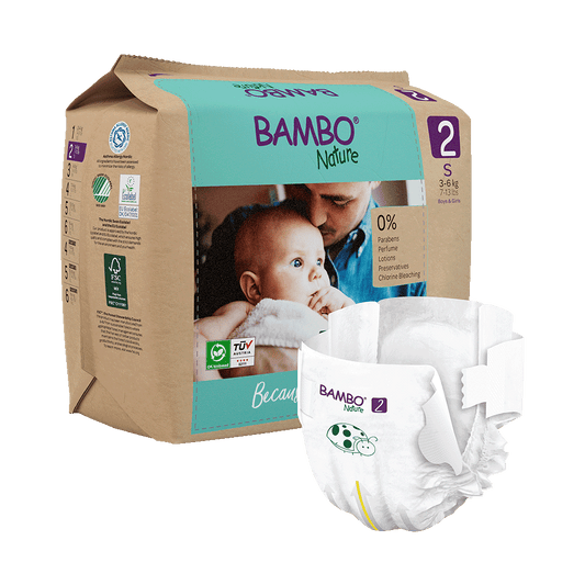 Bambo Nature velikost 2 (3-6 kg), 30 kom