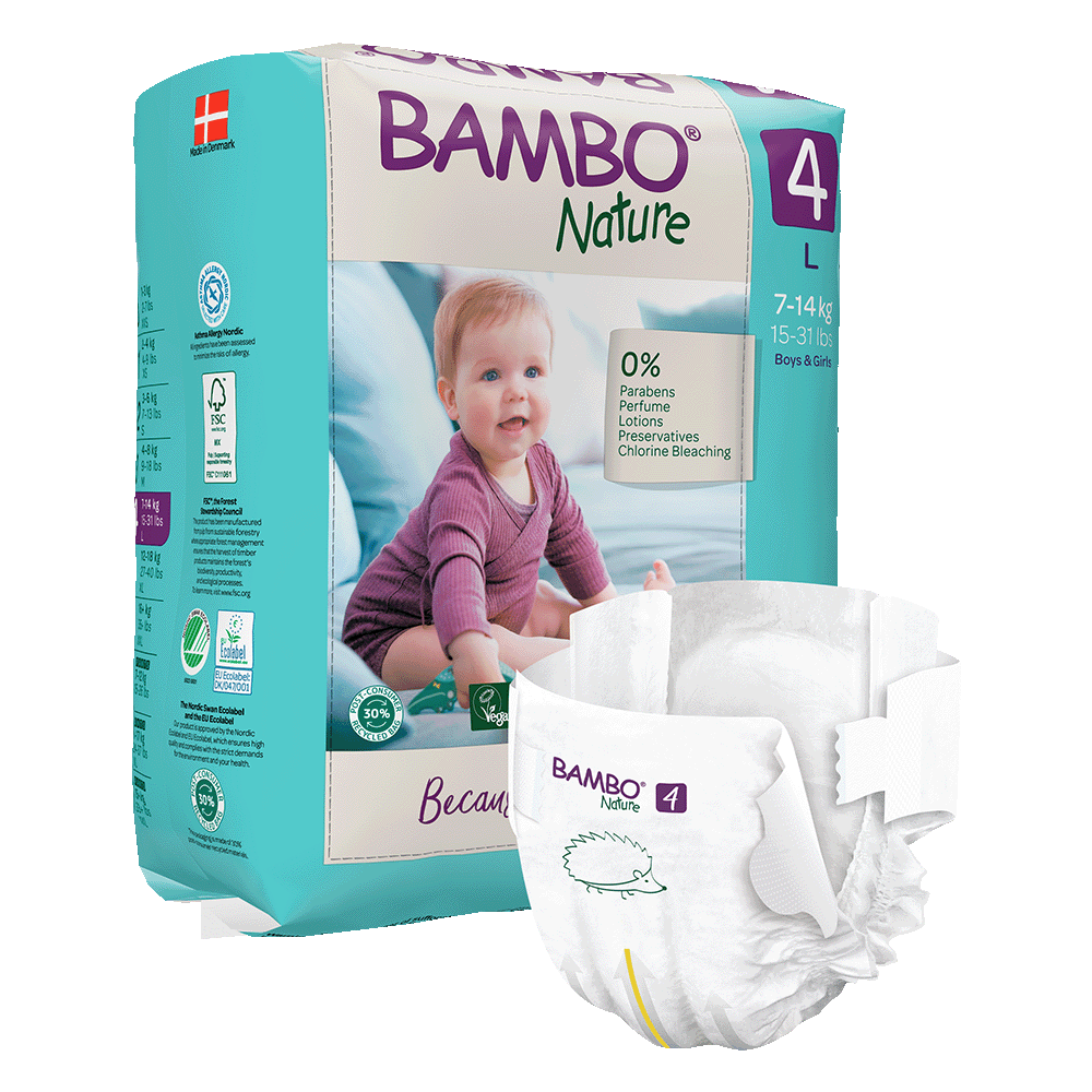 Bambo Nature velikost 4 (7-14 kg), 24 kom