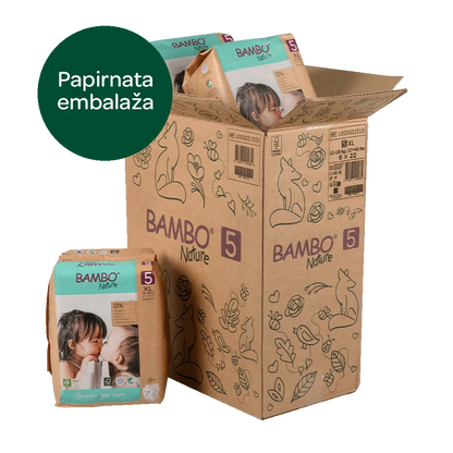 Družinski paket Bambo Nature velikost 5 (12-18 kg), 132 kom