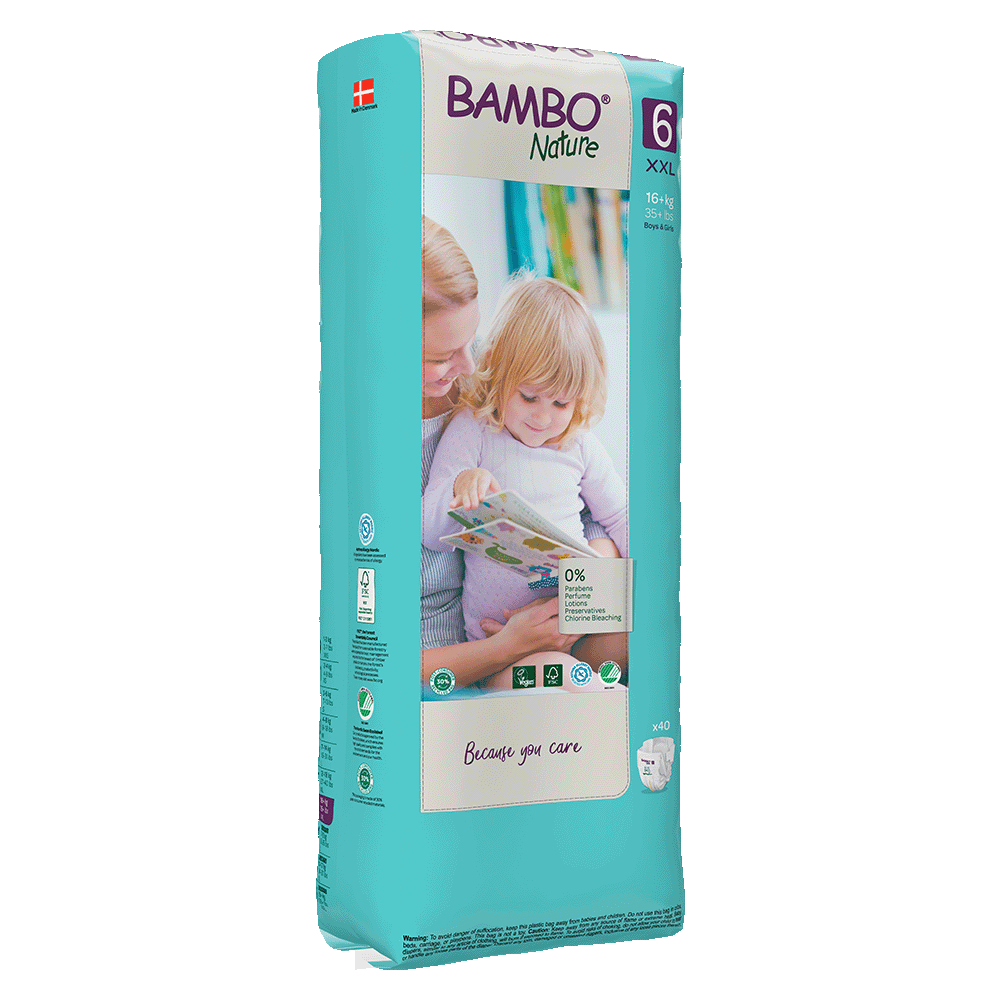 Bambo Nature velikost 6 (16+ kg), 40 kom