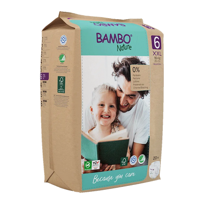 Družinski paket Bambo Nature velikost 6 (16+ kg), 120 kom