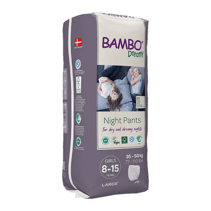 Bambo Dreamy, Nočne hlačke za deklice, 8-15 let (35-50 kg), 10 kom