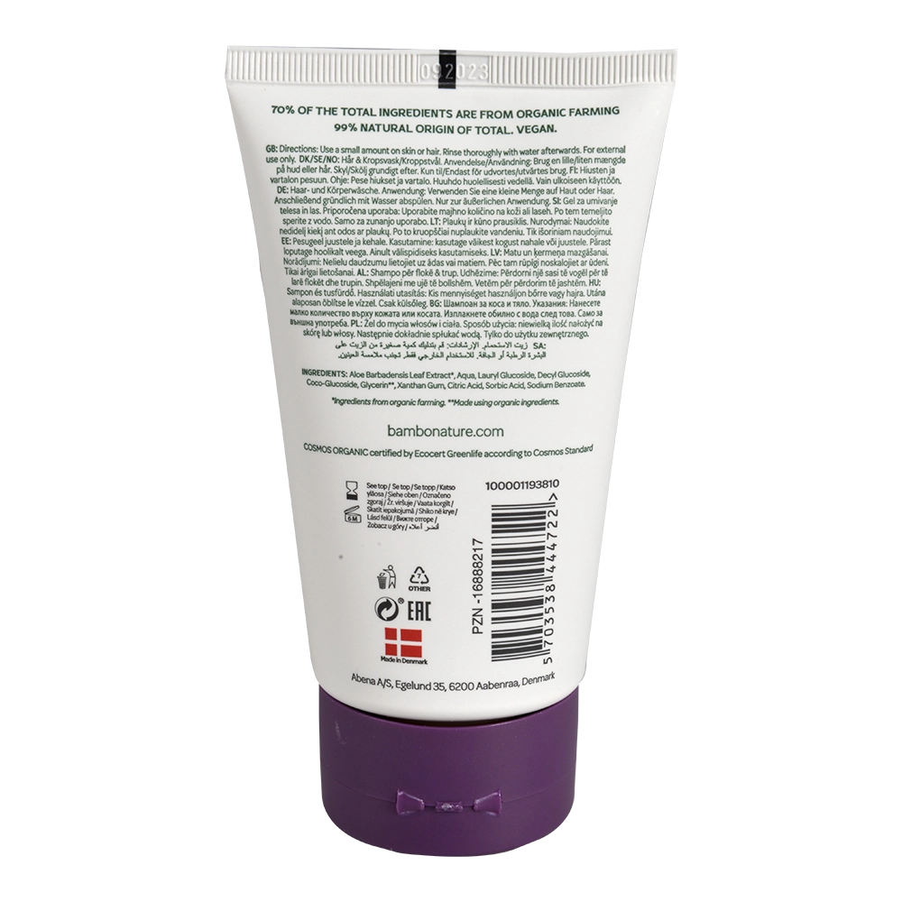 Gel za umivanje telesa in las, 150ml