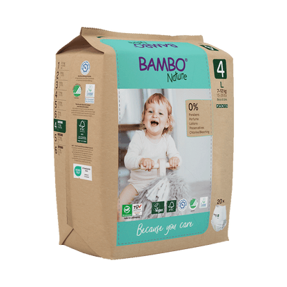 Bambo Nature hlačne pleničke velikost 4 (7-12 kg), 20 kom