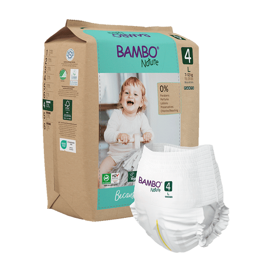 Bambo Nature hlačne pleničke velikost 4 (7-12 kg), 20 kom