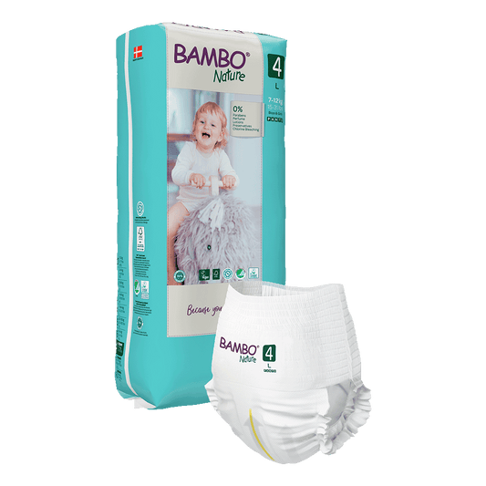 Bambo Nature hlačne pleničke velikost 4 (7-12 kg), 40 kom