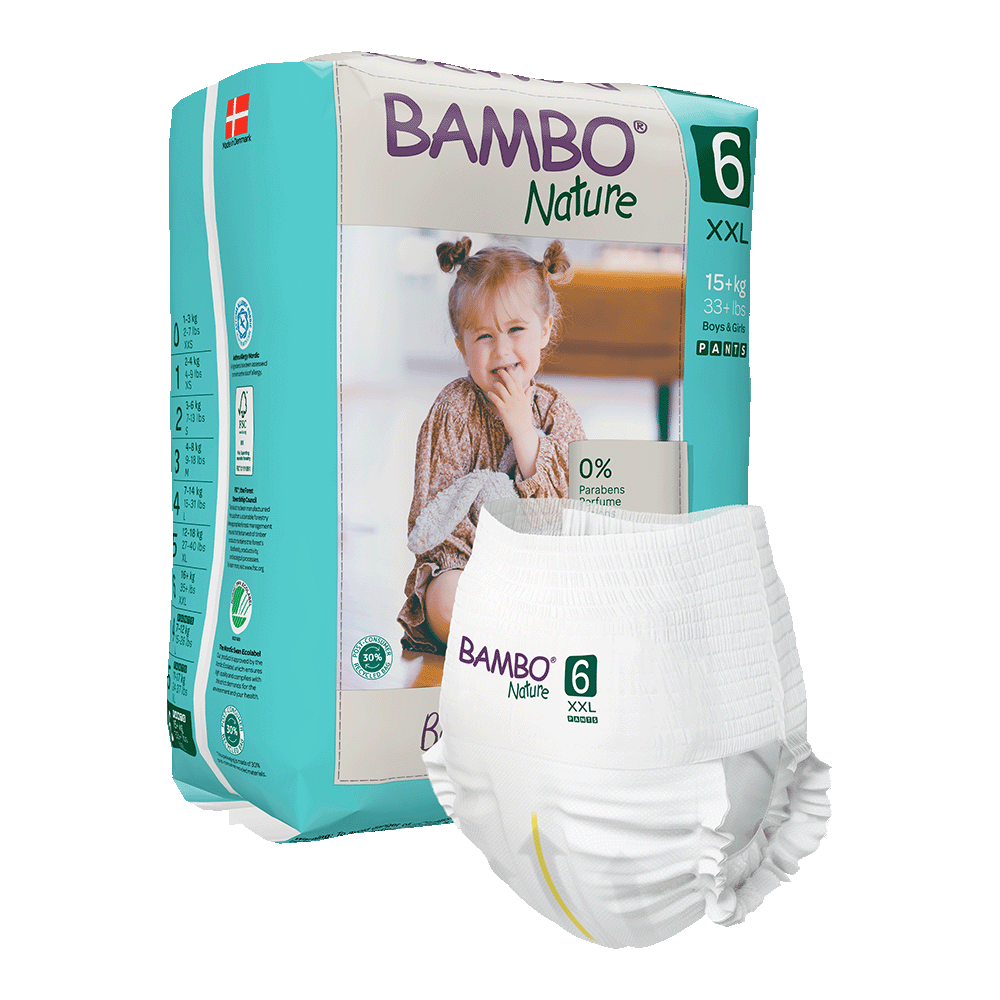 Bambo Nature hlačne pleničke velikost 6 (15+ kg), 18 kom