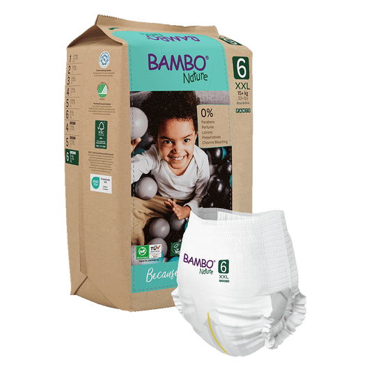 Bambo Nature hlačne pleničke velikost 6 (15+ kg), 18 kom