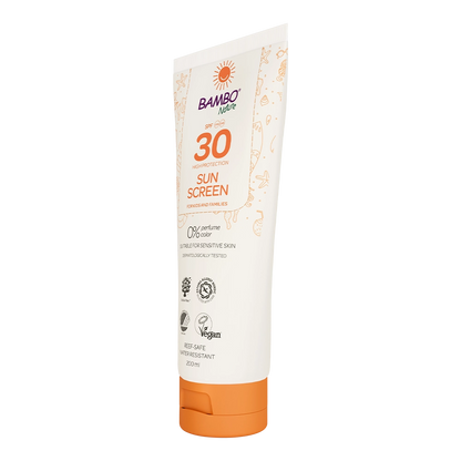 Krema za zaščito pred soncem Bambo Nature, zaščitni faktor 30, 200ml