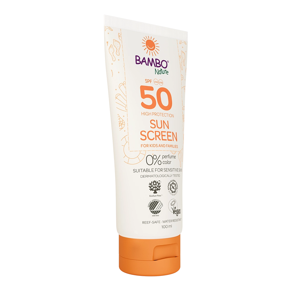 Krema za zaščito pred soncem Bambo Nature, zaščitni faktor 50, 100ml